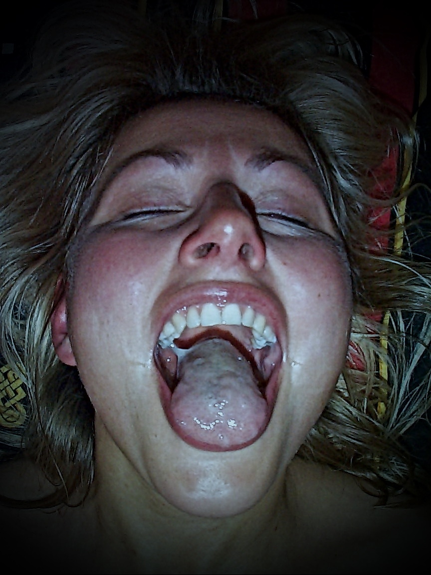 Cum Covered Tongue